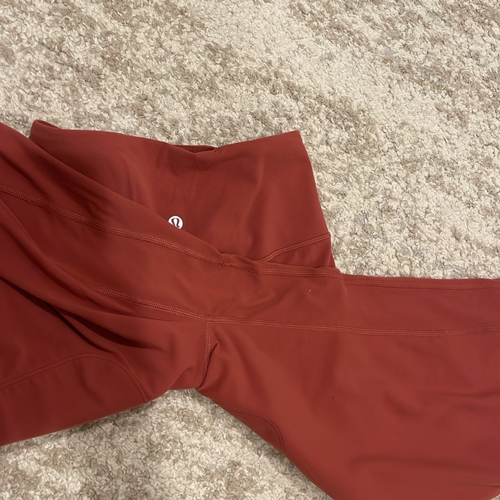 LULULEMON Align Wide Leg Crop 23" in Soft Cranberry Sz. 4 - Picture 9 of 11